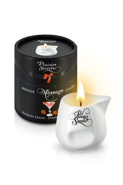 Масажна свічка Plaisirs Secrets (80 мл) подарункова упаковка, керамічна посудина SO1855 фото