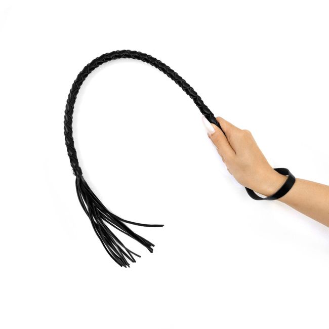 Faux Leather Whip Art of Sex BDSM Mistress, Black, ONE SIZE, ONE SIZE