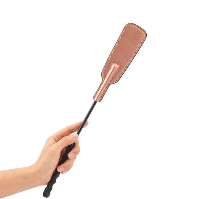 Шлепалка Liebe Seele Rose Gold Memory Riding Crop Розово-золотистая One Size SO9500 фото