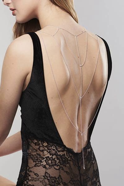 Ланцюжок для спини Bijoux Indiscrets Magnifique Back and Cleavage Chain прикраса для тіла SO2655 фото