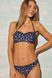 Two-piece bandeau swimsuit YSABEL MORA 82113/82121 Dark blue 75B/M