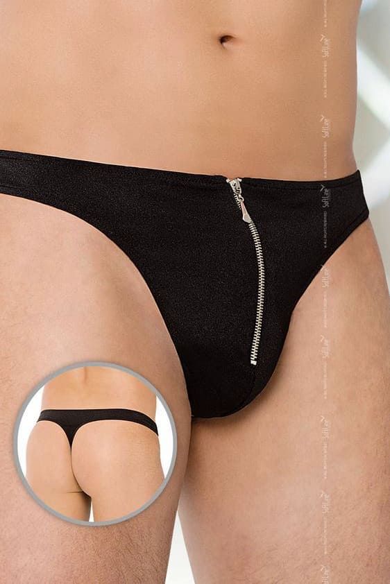 Мужские трусы-стринги с молнией Softline Thongs 4501 5591450114 фото