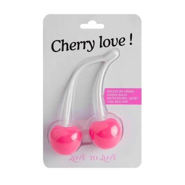 Вагінальні кульки Love To Love CHERRY LOVE, діаметр 3,5 см, вага 77гр. Малинові SO1416 фото
