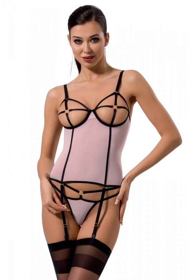 Оригинальный корсет Passion Hera corset Нежно-розовый L/XL 100939 фото