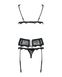 Garter belt set Obsessive Emperita set, Black, S, M, S/M