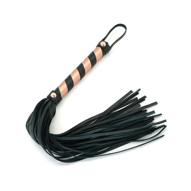 Флоггер Liebe Seele Rose Gold Memory Flogger Черно-розовый One Size SO9501 фото