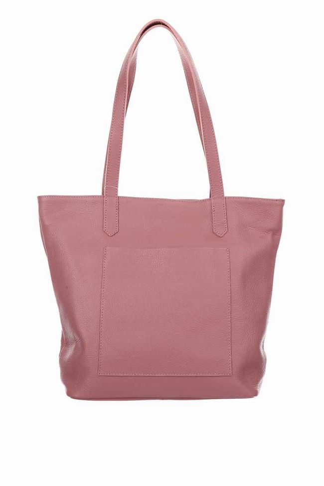 Большая кожаная сумка Italian Bags 13341 13341_roze фото