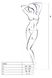 Bodystocking dress mesh with straps Passion BS027, White, S, M, L, S/M/L