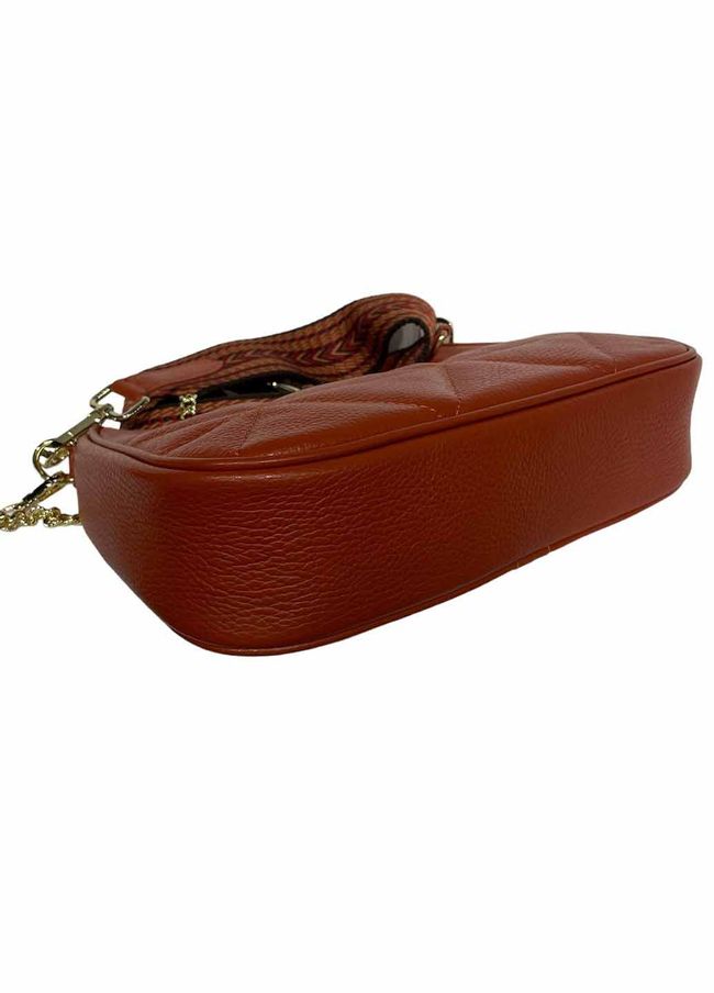 Клатч кожаный с цепочкой Italian Bags 11816 11816_mattone фото