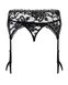 Garter Belt with Thong Lace Obsessive Catia, Black, S, M, S/M