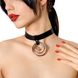 Leather choker Art of Sex Triada Black One Size