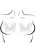 Leg Avenue Crystal Butterfly Pasties Chrysallis nipple sticker, decals, glow in the dark, White, ONE SIZE, ONE SIZE