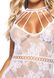 Сексуальное ажурное мини-платье Leg Avenue Strappy Lace mini dress SO7961 фото 6