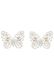 Leg Avenue Crystal Butterfly Pasties Chrysallis nipple sticker, decals, glow in the dark, White, ONE SIZE, ONE SIZE