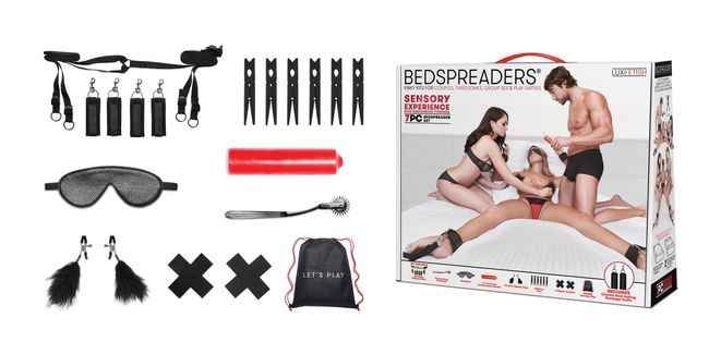 Набір БДСМ - Lux Fetish Bedspreaders Sensory Experience, 7 предметів 614000257103 фото