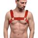 Портупея на грудь Feral Feelings Bulldog Harness Красная One Size