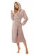 Женский халат с капюшоном L&L 2117 Secret Розовый-мокко S 93303 фото 1
