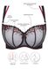 Soft cup bra Samanta Fidi A145 Black-red 90E