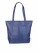 Большая кожаная сумка Italian Bags 13341 13341_blue фото 1