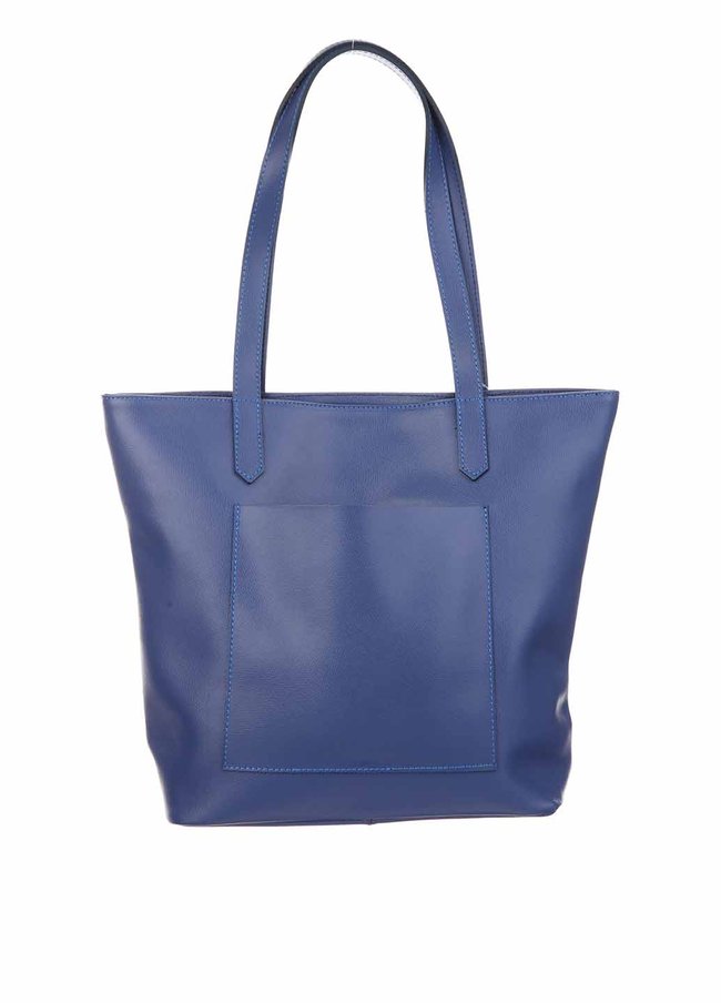 Велика шкіряна сумка Italian Bags 13341 13341_blue фото