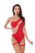 Anais Kora One Shoulder Bodysuit, Red, XS