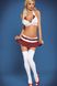 Эротический игровой костюм школьницы Obsessive Schooly Бело-красный L/XL 52402 фото 7