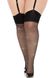 Чулки под пояс Leg Avenue Wide Top Rhinestone Sheer Stockings Черные 1X/2X SX1065 фото 1