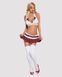 Эротический игровой костюм школьницы Obsessive Schooly Бело-красный L/XL 52402 фото 3