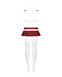 Эротический игровой костюм школьницы Obsessive Schooly Бело-красный L/XL 52402 фото 6