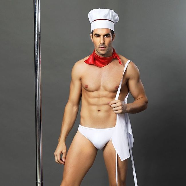 Чоловічий еротичний костюм кухаря JSY Умілий Джек SO2266 фото