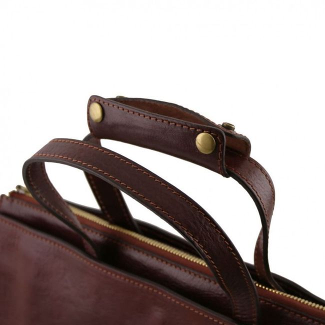 PALERMO - Женский портфель на 3 отделения из кожи Tuscany Leather TL141343 1343_1_2 фото