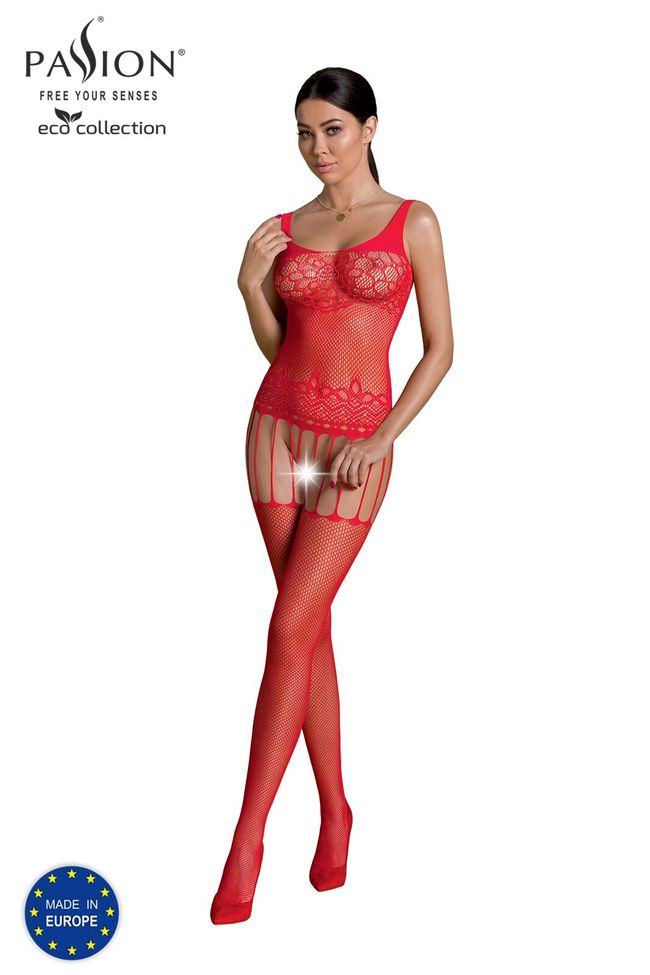 Bodystocking Passion ECO BS001 One size Red