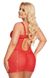 Transparent nightgown Softline Aldona, Red, 3XL, 3XL