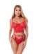 Lace bustier and thong set ANAIS Kaia Red 2XL/3XL
