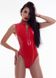 Patent leather bodysuit with full body zipper D&A Daring Stella, Red, L