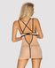 Shirt and thong Obsessive Nudelia chemise Nude L/XL