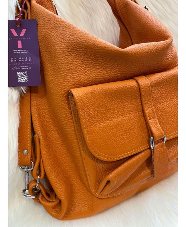 Женская кожаная сумка-рюкзак Polscy Cavaldi S0080 1179_60 фото