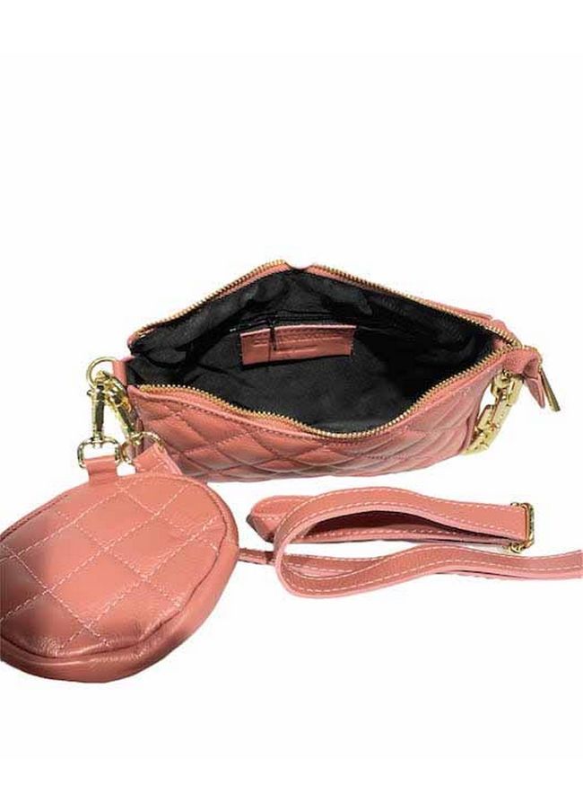 Сумка кожана на плечо Italian Bags 11718 11718_roze фото