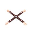 Leather Cross Liebe Seele Wine Red Hogtie, Бордовый