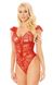 Lace bodysuit Softline Leila Red S/M