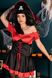 Эротический костюм пиратки LivCo Corsetti Corsaro Красно-черный M 87851 фото 6