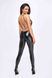 Leather-look jumpsuit Noir Handmade F306 Mirage Black S