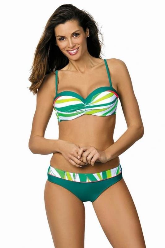 Balconette two-piece swimsuit Marko 327-3 Carlotta Green S