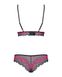 Lace set Obsessive Tulia set Black-raspberry L/XL