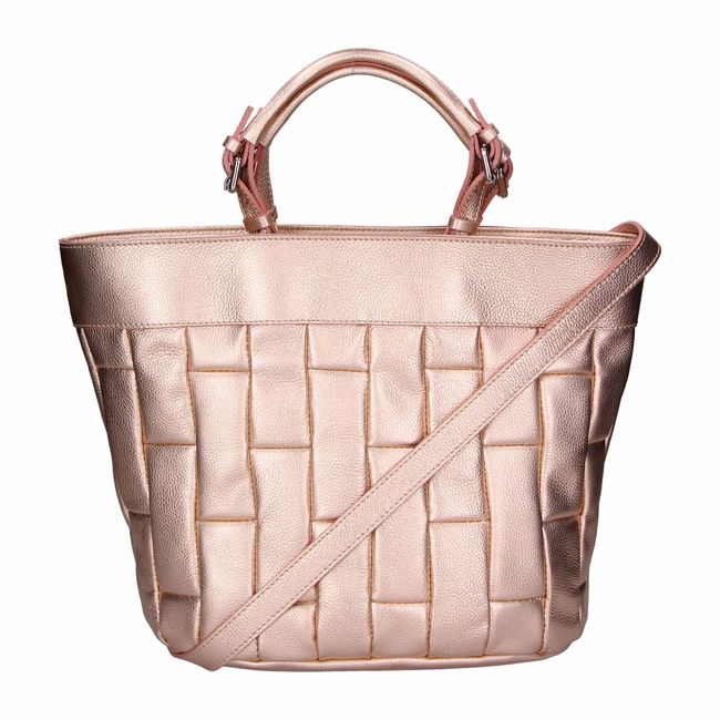 Велика шкіряна сумка Italian Bags sef0054 sef0054_roze фото