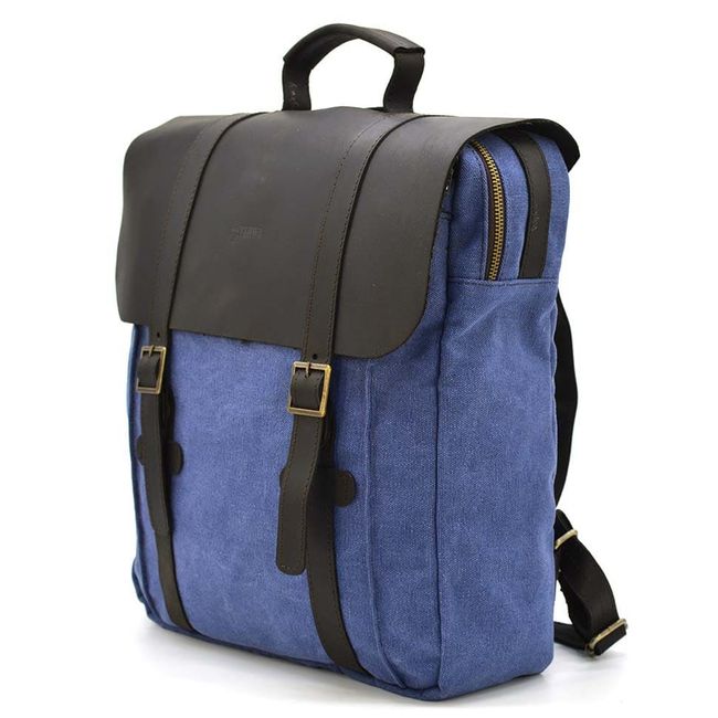 Сумка рюкзак для ноутбука из канвас TARWA RBs-3420, Синий