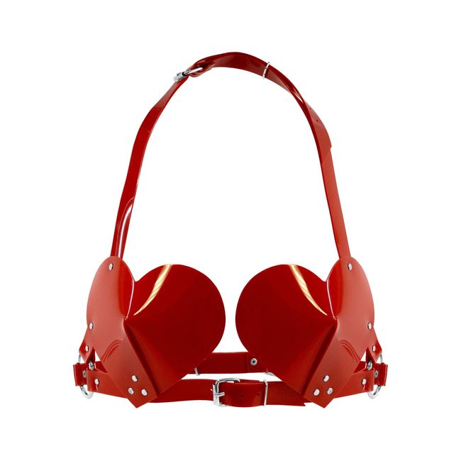 Bra Heart Feral Feelings Hearts Bra, Red, ONE SIZE, ONE SIZE