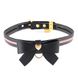 Ошейник с поводком LOCKINK SEVANDA Love Heart Butterfly Leather Collar Set Черный One Size SX0863 фото 2