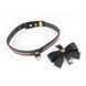 LOCKINK SEVANDA Love Heart Butterfly Leather Collar Set, Black, ONE SIZE, ONE SIZE