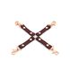 Leather Cross Liebe Seele Wine Red Hogtie, Бордовый